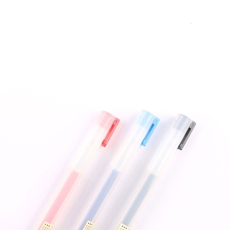 Bút mực gel ngòi 0.5mm màu đen / đỏ / xanh dương cho học sinh nhân viên văn phòng