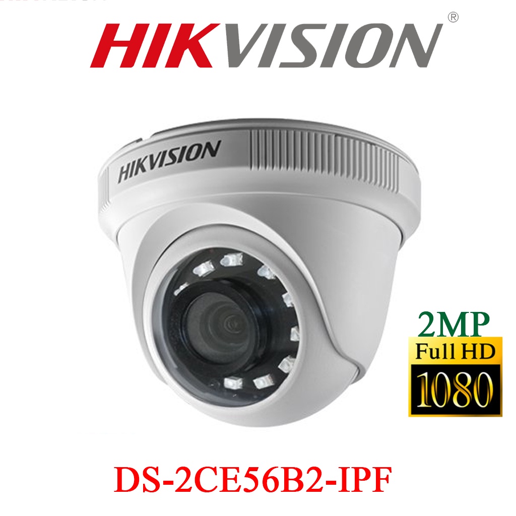 Camera HIKVISION 2MP vỏ nhựa DS-2CE56D0T-IRP Hàng Chính Hãng – bảo hành 24 tháng