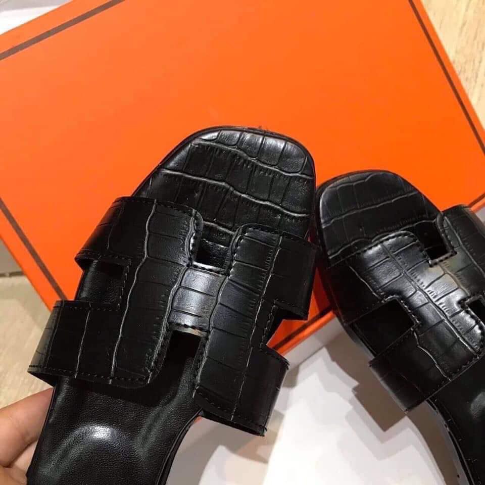 Dép nữ chữ H da rắn giá tốt 005