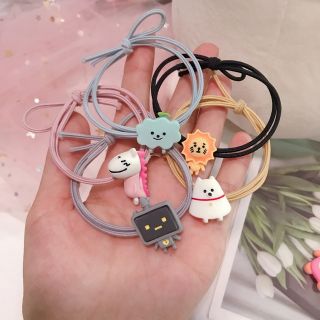 Cột tóc bé hoạt hình cute ngất ngây