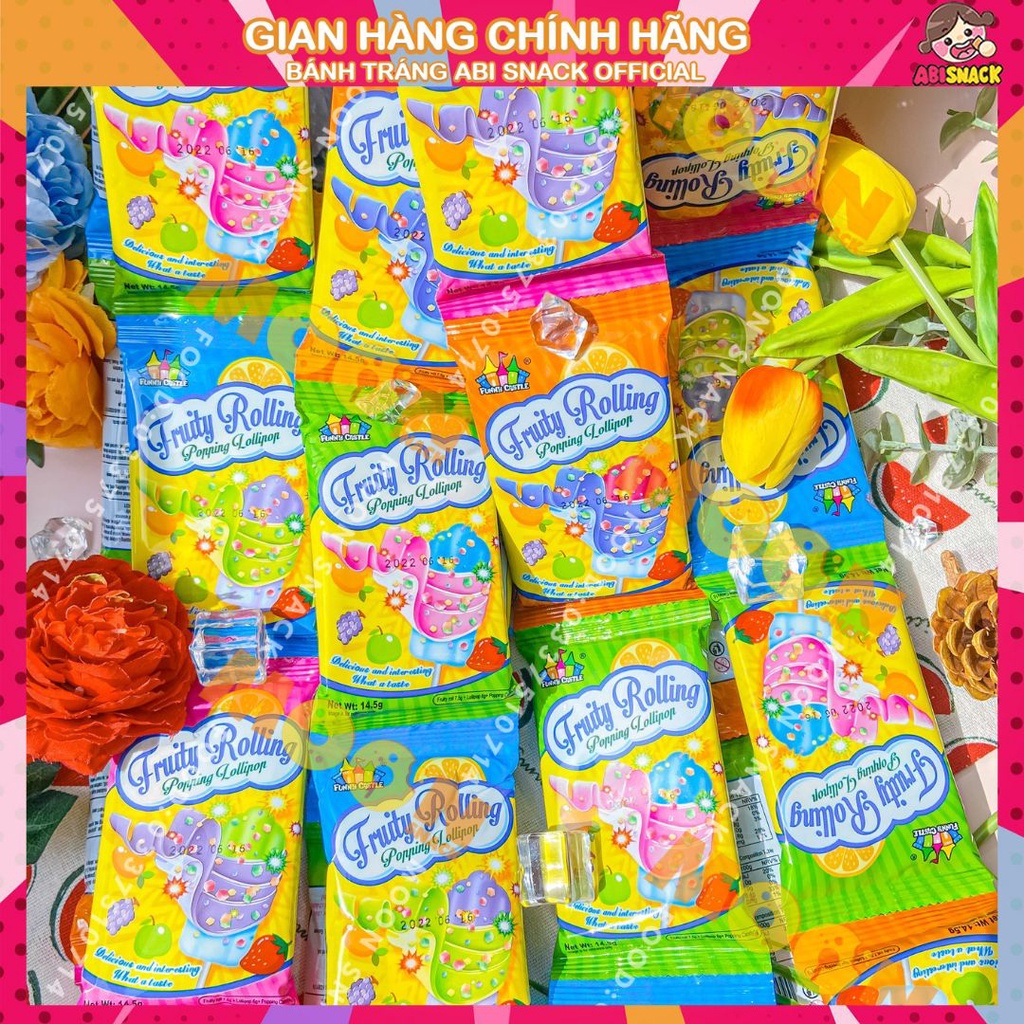 Kẹo dẻo cuộn Fruity rolling hương vị trái cây gói 14,5g