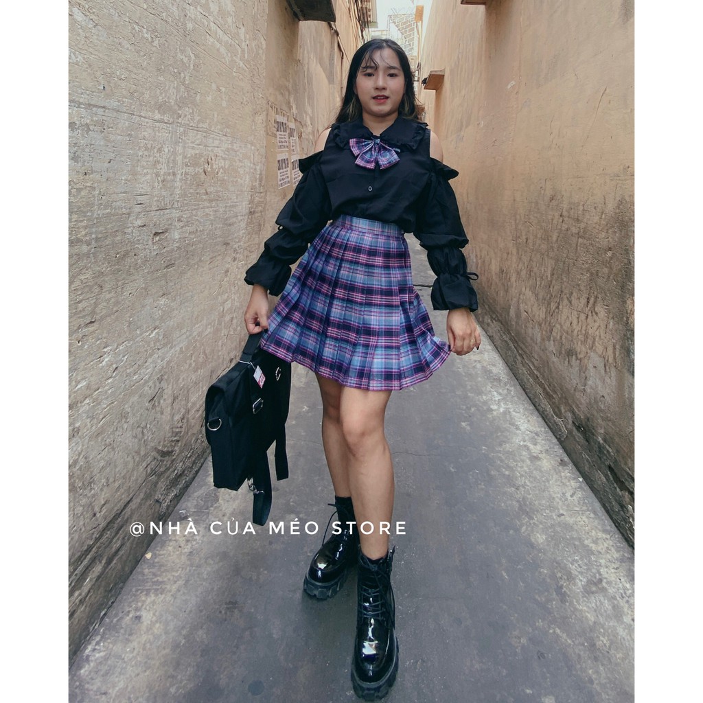 ( Ảnh thật) CHÂN VÁY CARO ULZZANG [ Nhà của méo store ] | BigBuy360 - bigbuy360.vn