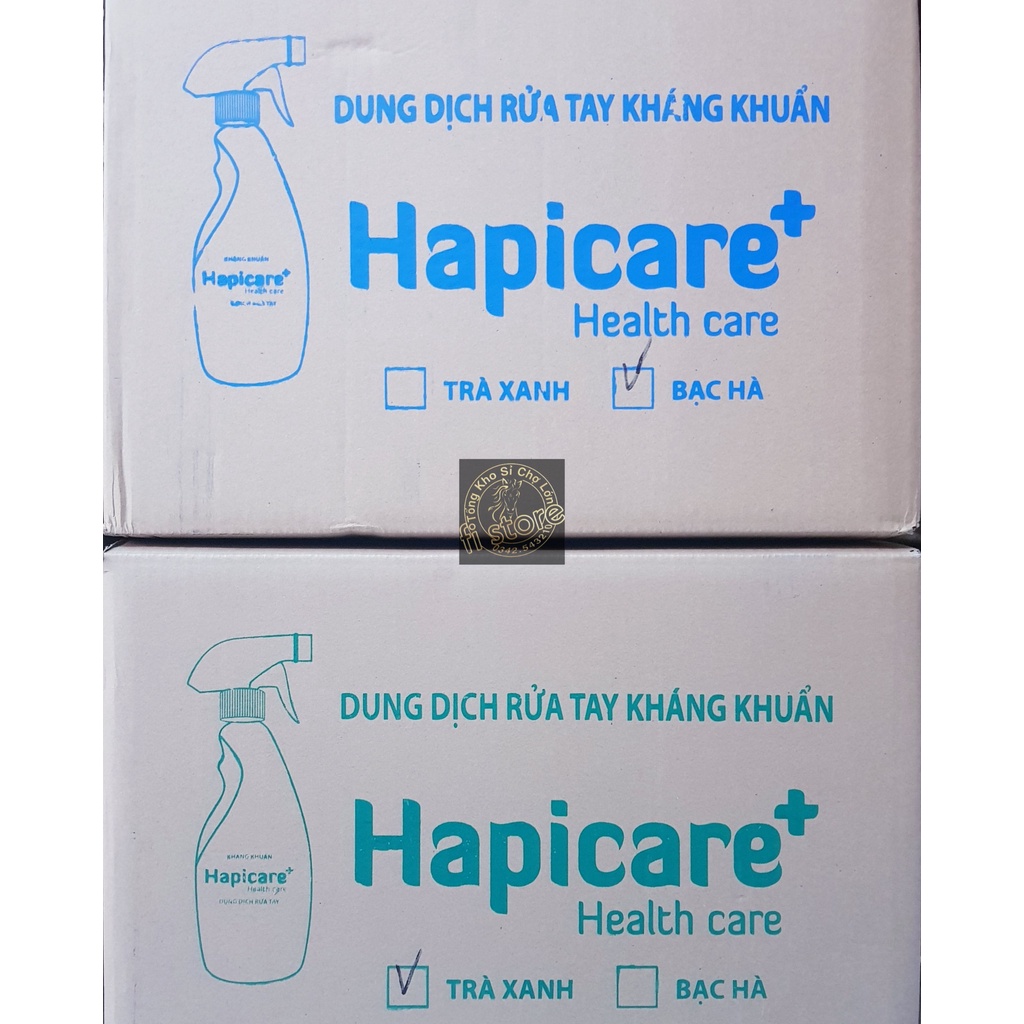 Nước Rửa Tay Diệt Khuẩn 99,99% HapiCare nữa lít (500ml)