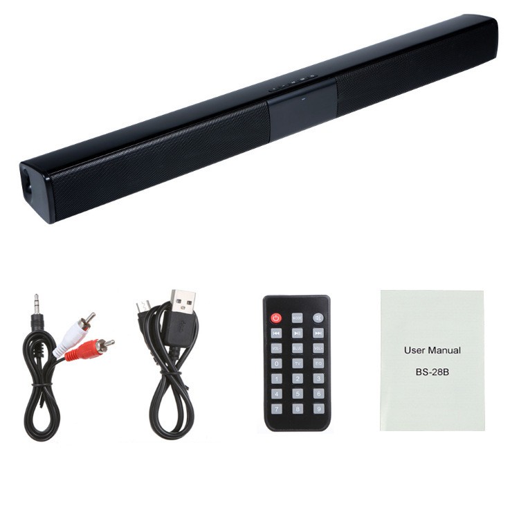 Loa thanh Bluetooth Gaming Soundbar để bàn BS-28B (HD86) dùng cho máy vi tính để bàn máy tính xách tay Tivi