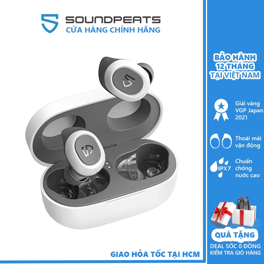 [Mã ELHACE giảm 4% đơn 300K] Tai nghe True Wireless SoundPEATS TrueFree2 thể thao IPX7 (Trắng)