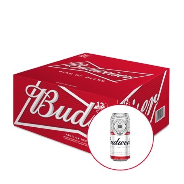 BIA BUDWEISER THÙNG 12 lon 500ml