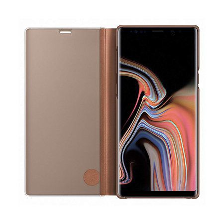 [Mã SKAMPUSHA8 giảm 8% đơn 300K] Bao da Clear View Standing Cover Samsung Galaxy Note 9 chính hãng Nâu (Brown)