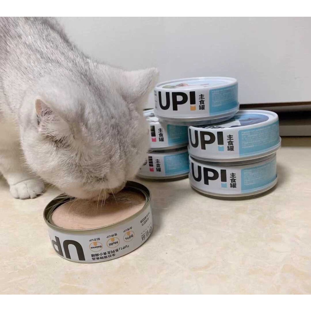 Pate UP Hàm Lượng Dinh Dưỡng Cao Multivitamin Bò,Gà,Cá,Hồi Hộp 6 Lon 100gr