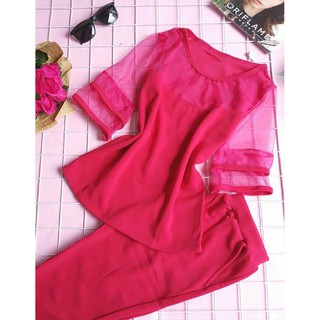 ĐỒ BỘ CÁT HÀN PHỐI LƯỚI SIZE ĐẠI