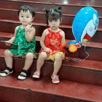 Set yếm đào cao cấp cho bé .