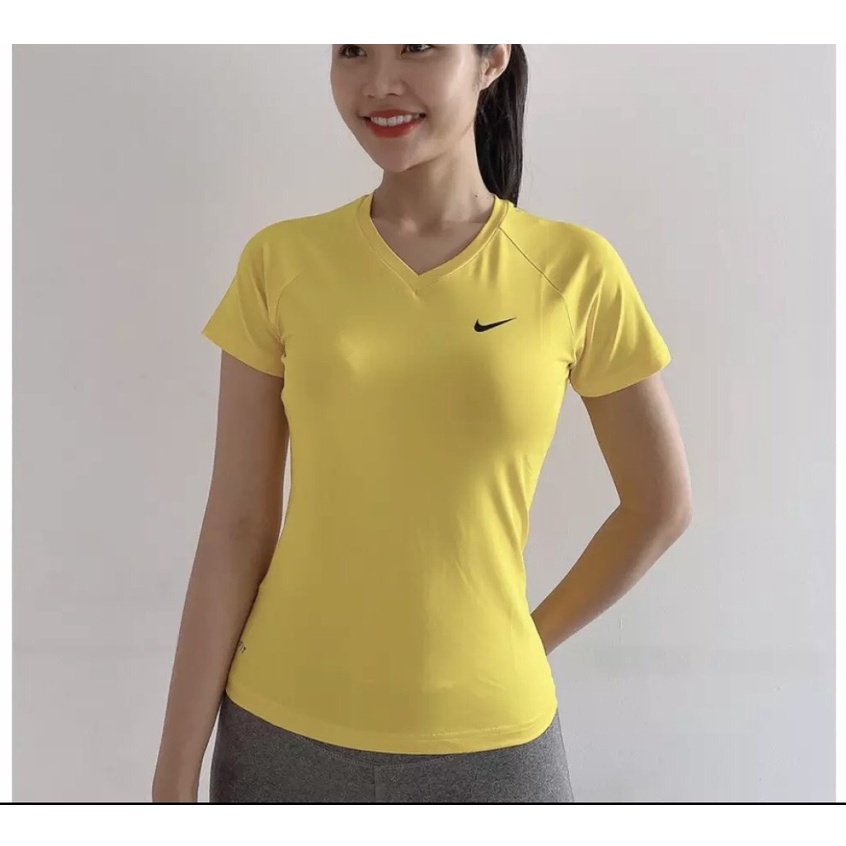 Áo Thun Lạnh Nữ Thể Thao Tập Gym Yoga