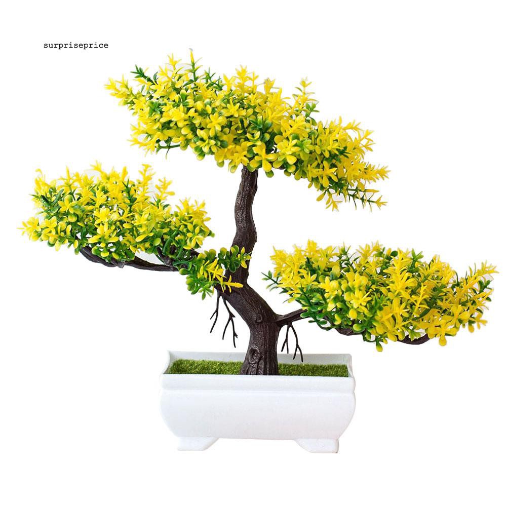 Chậu cây giả trang trí nội thất kích cỡ 25cm x 18cm