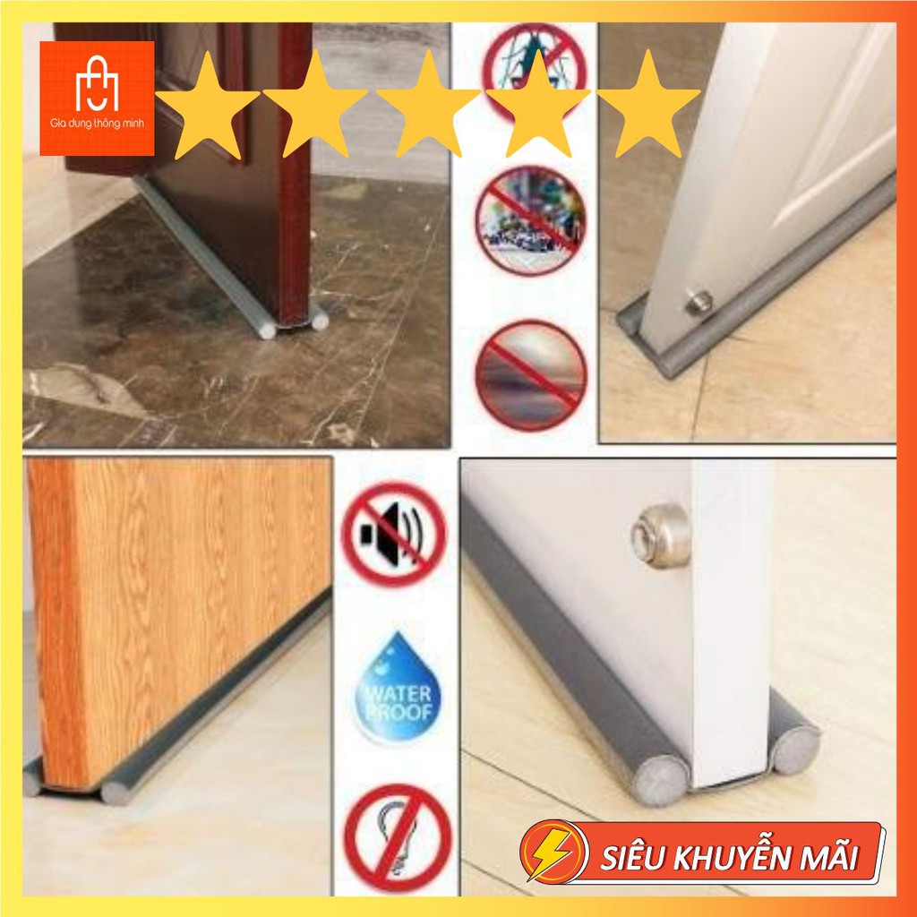 Thanh Chắn Cửa Nẹp Mút Xốp 95cm Chặn Đáy Khe Cửa, Gió Mùa, Cách Nhiệt, Cách Âm, Ngăn Côn Trùng, Chống Kẹt Tay Chân Bé AH