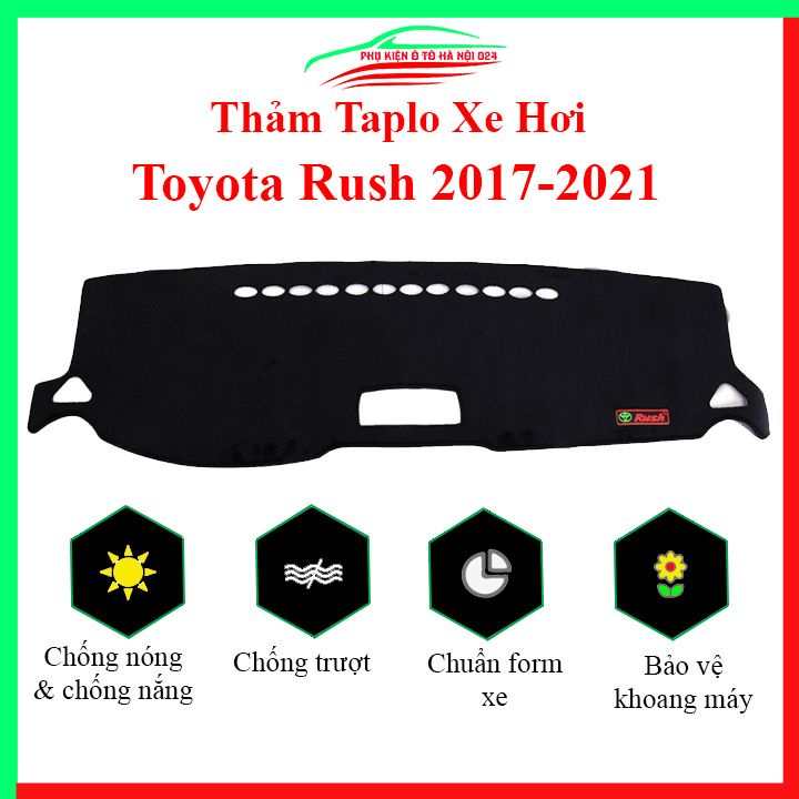 Thảm taplo xe ô tô TOYOTA RUSH 2017-2019 chống nắng nóng làm mát xe mở rộng tầm nhìn