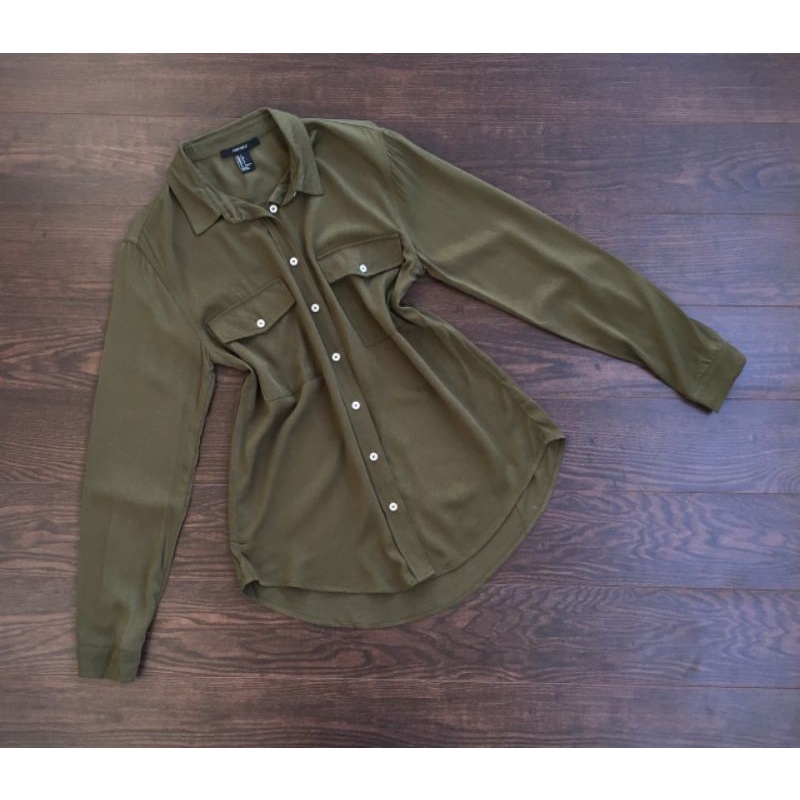 Áo sơ mi F21 Flap Pocket Shirt