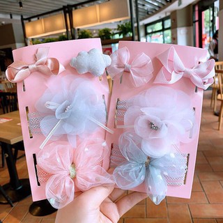 Set Tuban Nơ Hoa tiểu thư cho bé gái