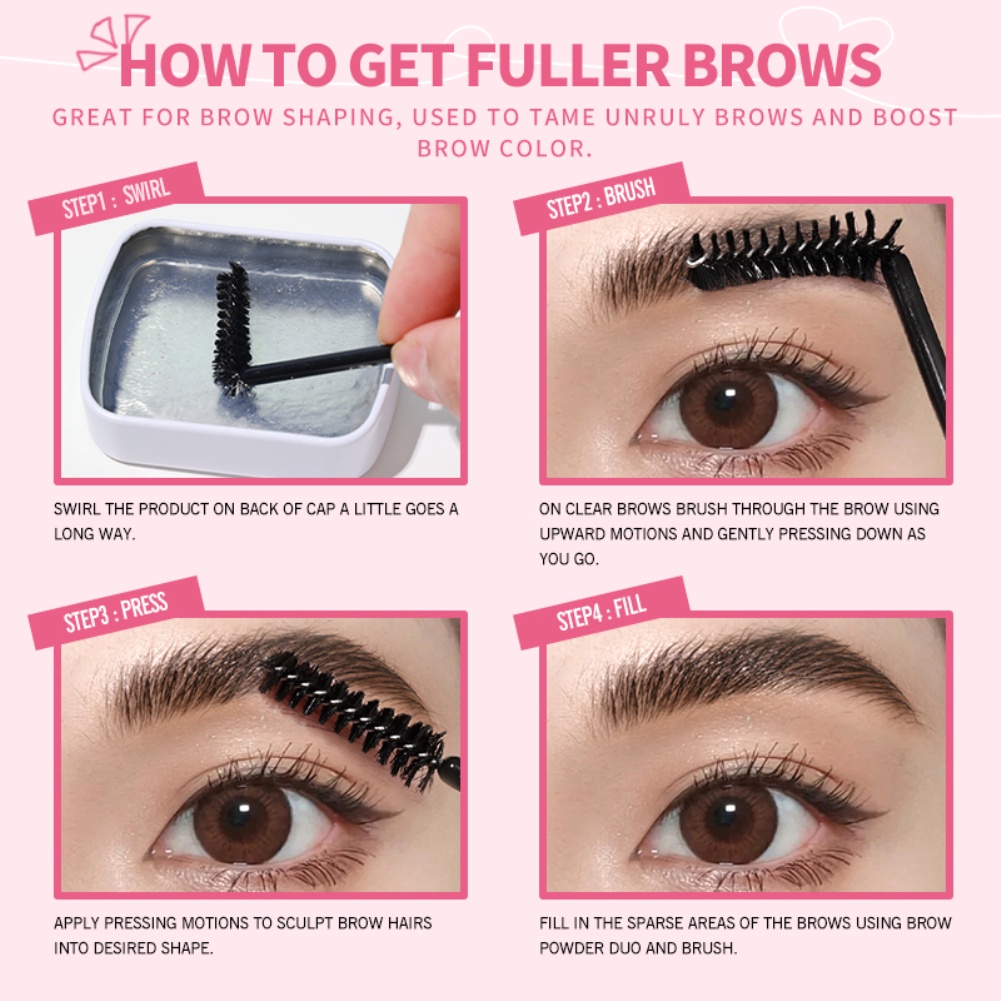 Còn Hàng Bayfree Trang Điểm Tạo Kiểu Lông Mày Xà Phòng Thiên Nhiên 3 Chiều Lông Mày Sáp Trong Suốt Giữ Chân Mày Xà Phòng Lông Mày Kem cá Tuyết