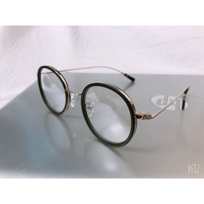 Kính gọng tròn vintage mẫu mới 1203 chống ánh sáng xanh, UV400, gọng kim loại không độ Jolie eyewear