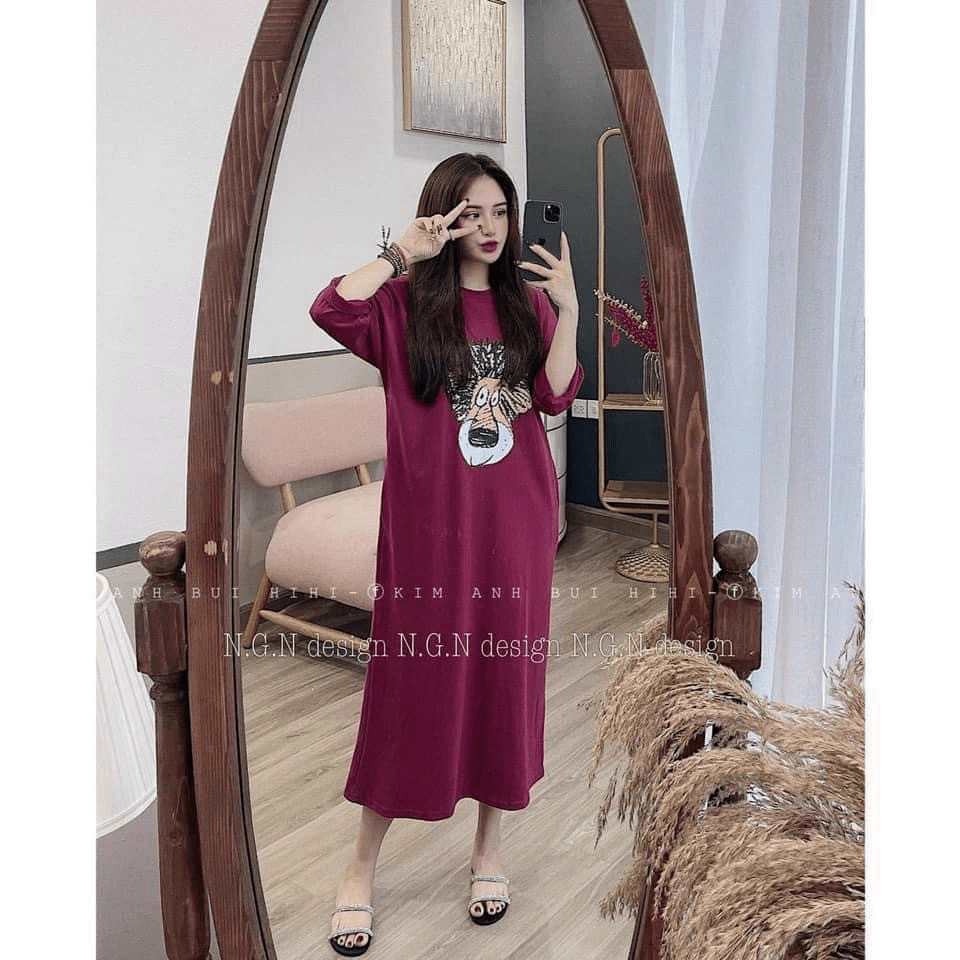 Mẫu Hot Đầm Cotton Xuông Siêu Xinh UP
