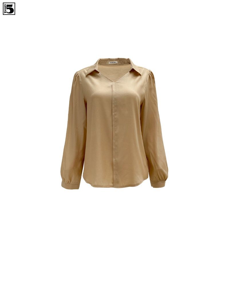 Áo sơ mi nữ cổ đức tay bồng Twentyfive N1005