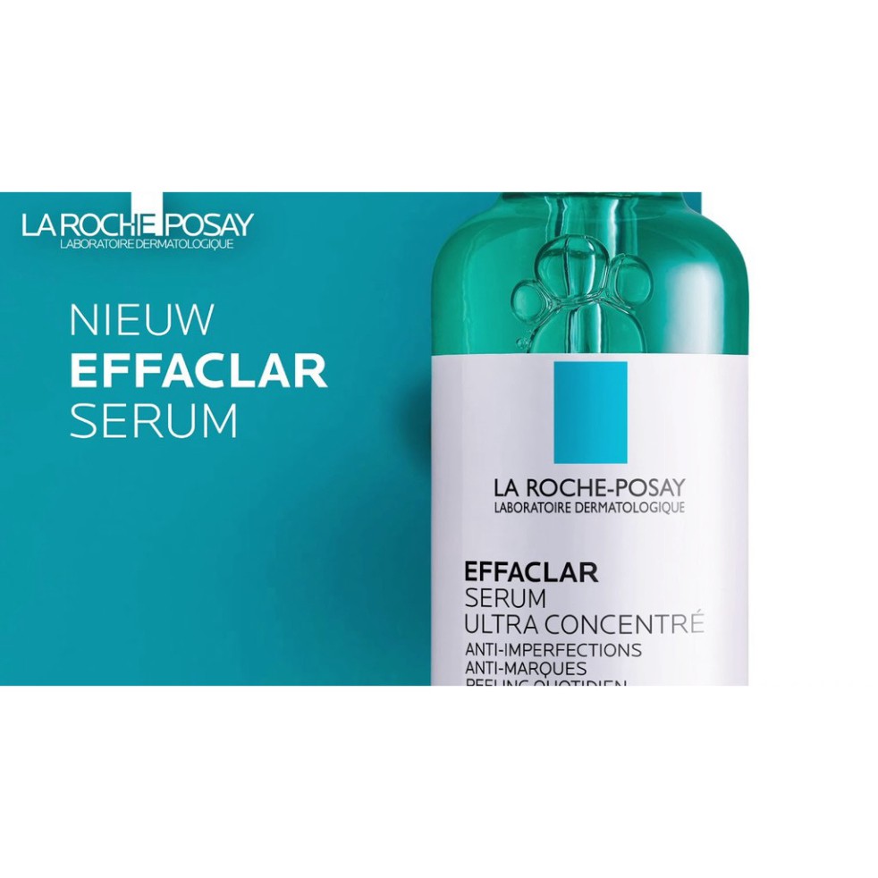 [CHÍNH HÃNG] Tinh chất giảm mụn, mờ thâm &amp; thu nhỏ lỗ chân lông La Roche Posay Effaclar Ultra Concentrated Serum 30ml