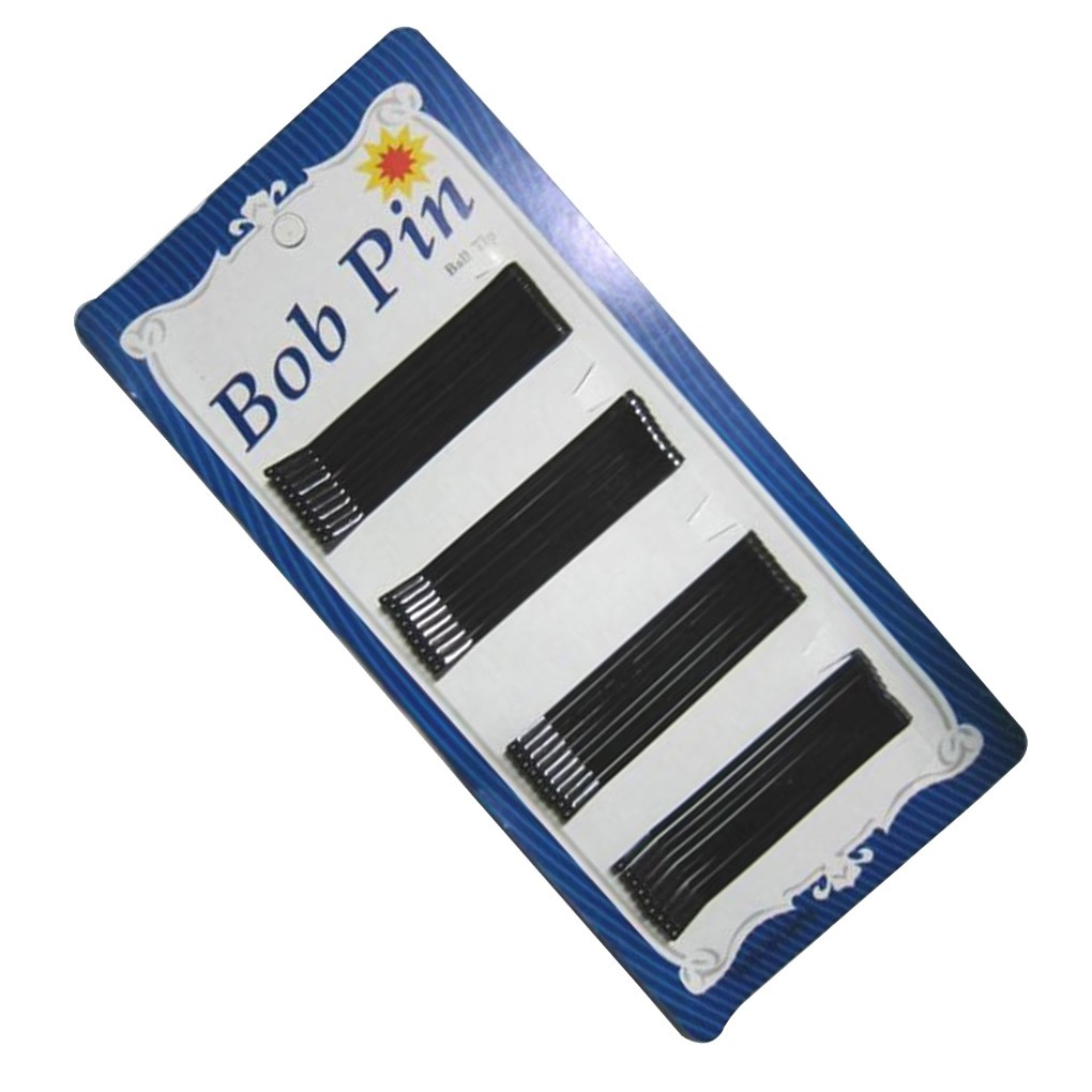 Set 32 kẹp tóc ghim cài kim loại màu đen tạo kiểu tóc dành cho nữ