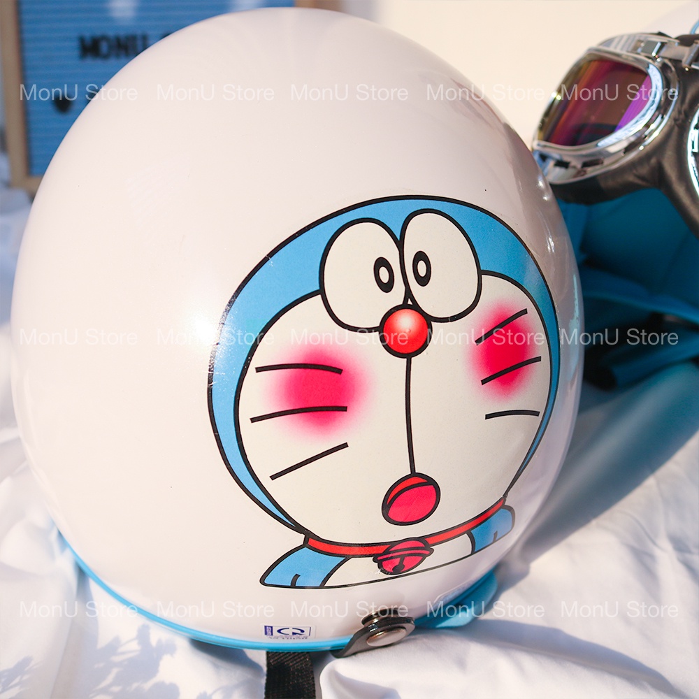 Mũ bảo hiểm 3/4 DORAEMON DOREMON người lớn dễ thương cute MON0251 TooYoo