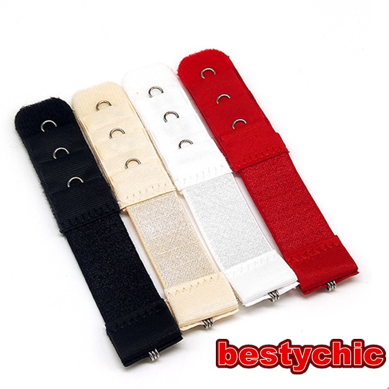 Set 2 Móc Nới Rộng Áo Ngực 3 Hàng 1 Móc Đàn Hồi Có Thể Điều Chỉnh