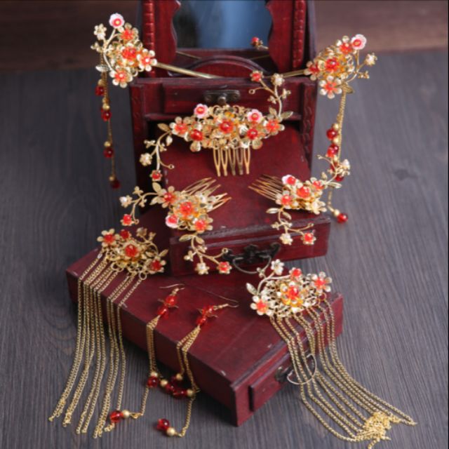 Sét trâm cài tóc xịn