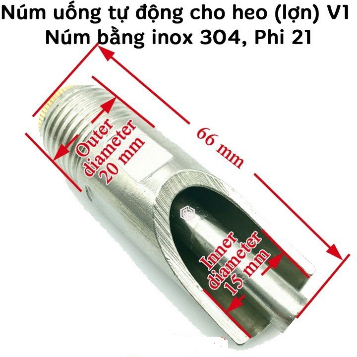 Combo 5 núm uống tự động cho heo