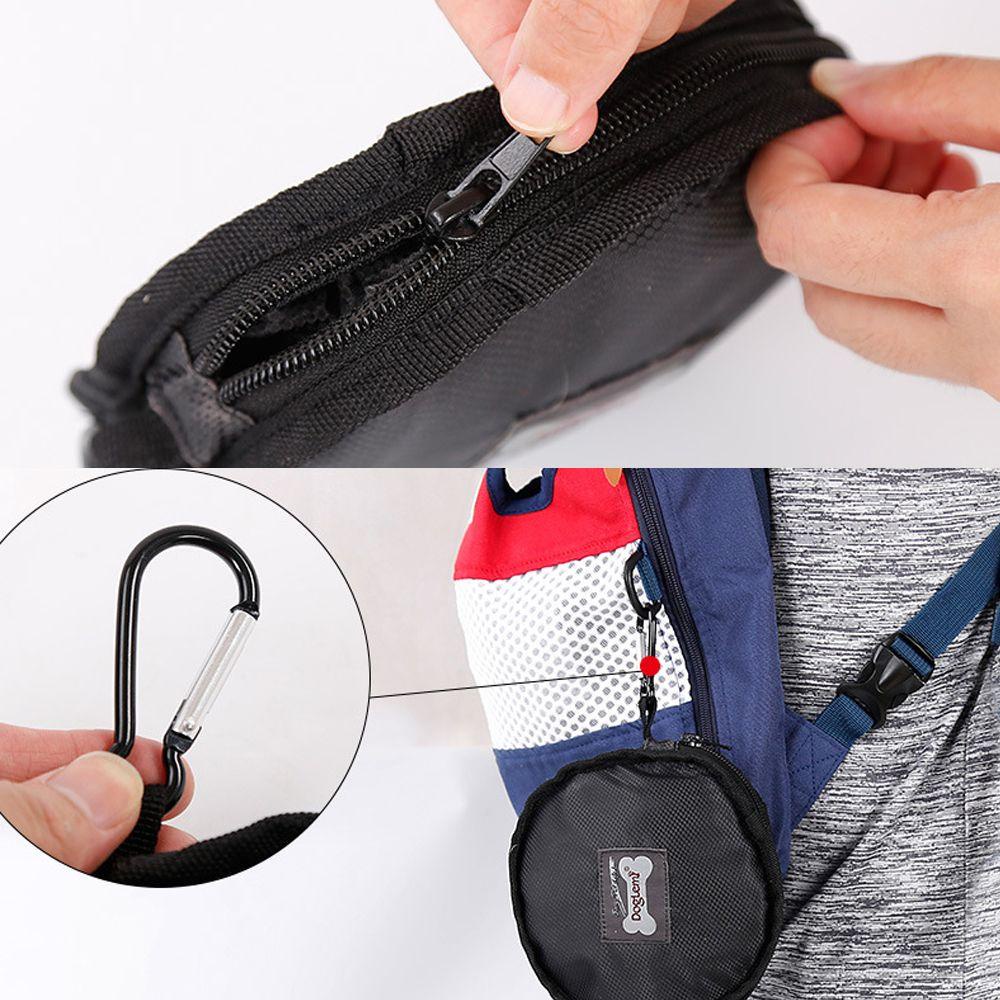 Wttle Túi Đựng Thức Ăn Hai Ngăn Bằng Vải Canvas Nhỏ Gọn Cho Thú Cưng