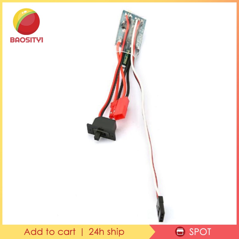 Bộ điều khiển tốc độ động cơ chổi than Esc cho xe 1/ 16 1/ 18 1/ 24 10A