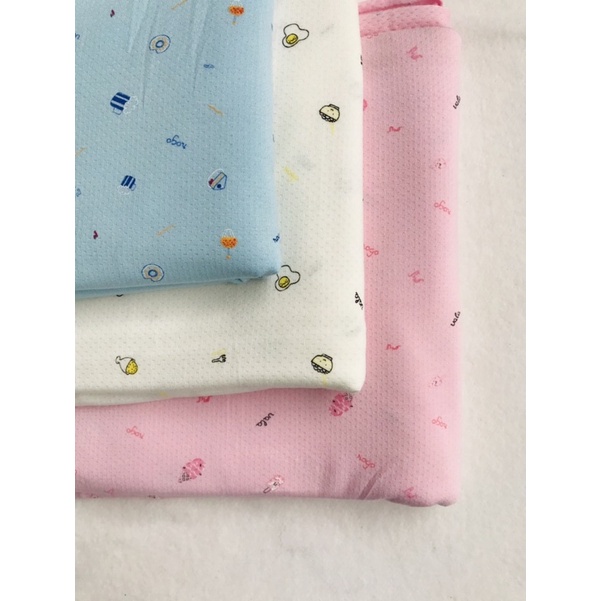 vải thun cotton thông hơi baby