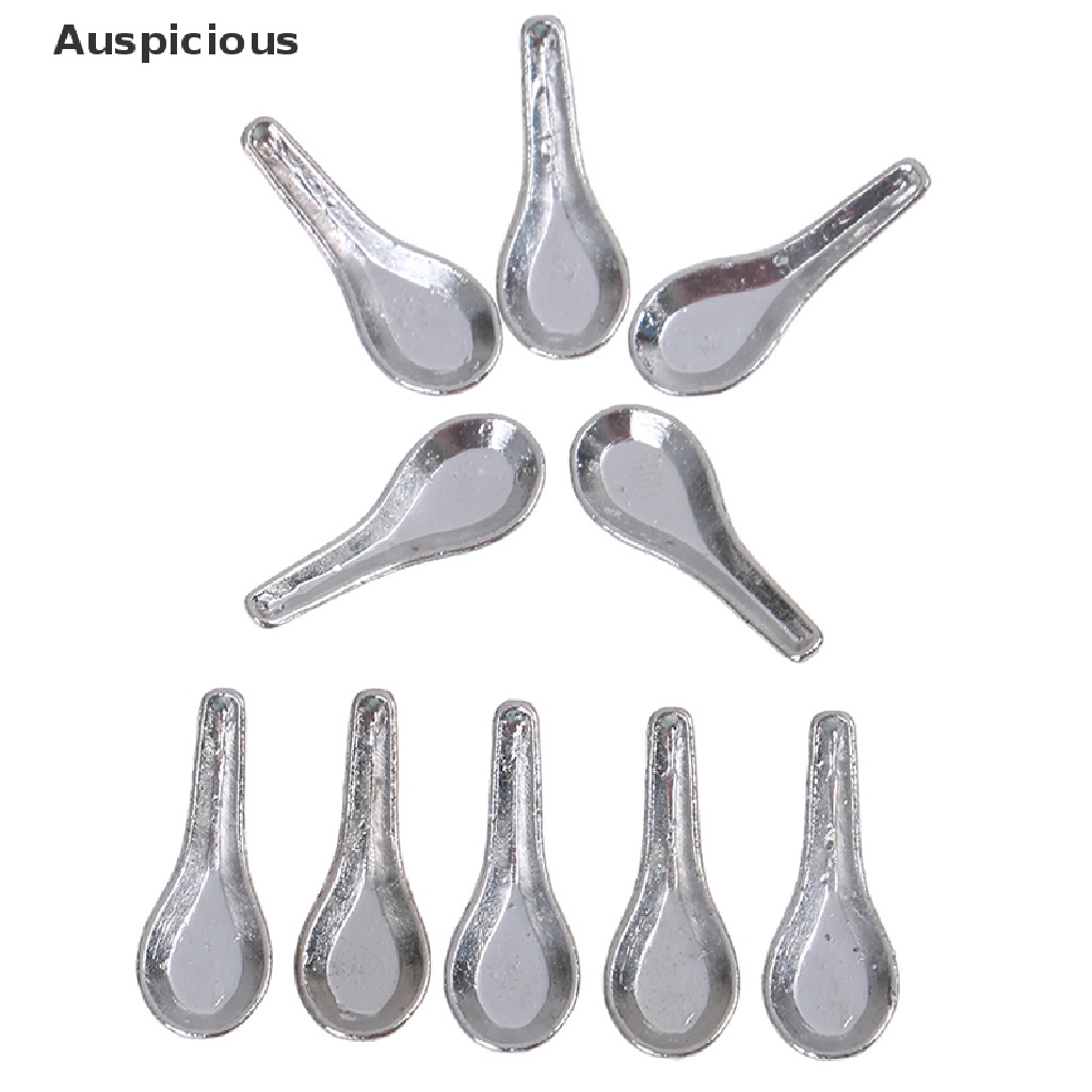 Bộ 10 Muỗng Súp Mini Tỉ Lệ 1: 12 Trang Trí Nhà Búp Bê