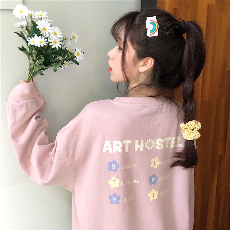 Áo Sweater Mỏng Dáng Rộng Phong Cách Hàn Quốc Dành Cho Nữ