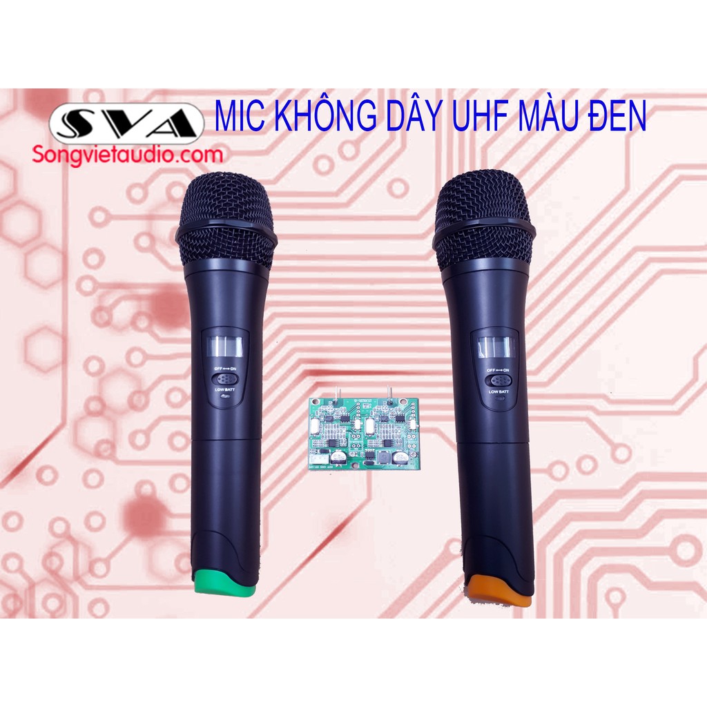 MICRO KHÔNG DÂY RỜI UHF VỎ ĐEN NHỰA