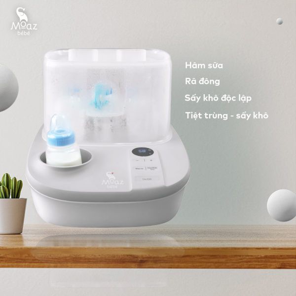 MÁY HÂM SỮA, TIỆT TRÙNG VÀ SẤY KHÔ ĐA NĂNG MOAZ BÉBÉ MB – 005