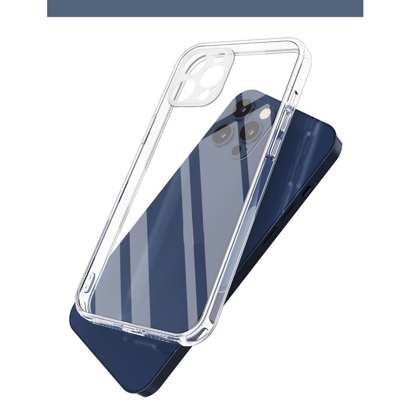 Ốp lưng iPhone 13 Seri loại cao cấp -TẶNG KÈM KÍNH CƯỜNG LỰC. Chống rơi hai trong một Shield Crystal Tone [Độ dày 1.5MM]