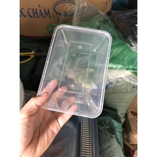 50 hộp nhựa 750ml gồm cả nắp size Trung Quốc đựng 3~ 4 lạng