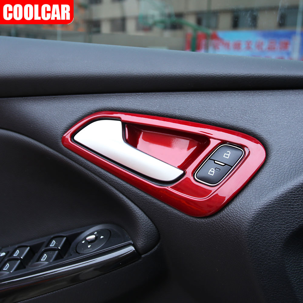 Set 4 Ốp Bảo Vệ Tay Nắm Cửa Trong Xe Ô Tô Ford Focus 4 2015-2017