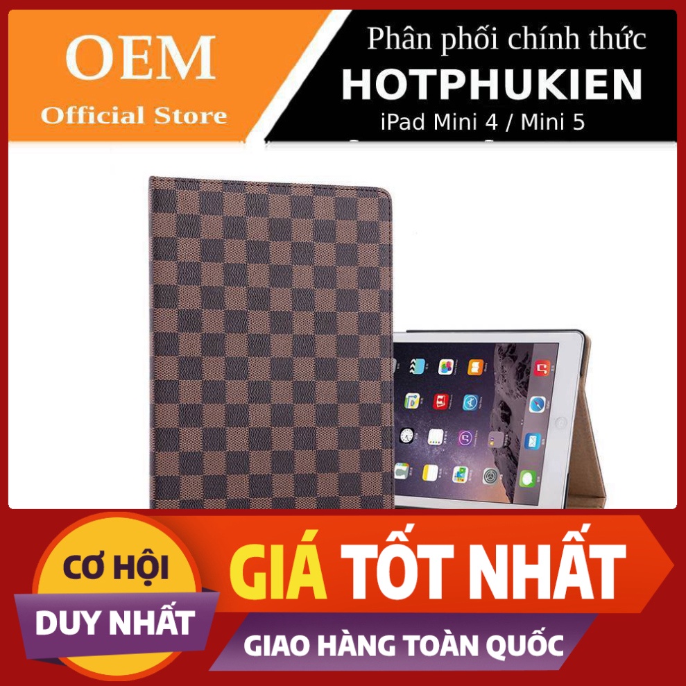 Bao da Xoay 360 Caro cho iPad Mini 4 / Mini 5 (Smartsleep, chế độ gập đa dạng) - hàng nhập khẩu