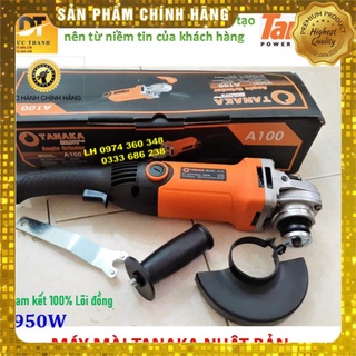 Chính hãng Máy mài góc TANAKA nhật bản. Công suất 950W.