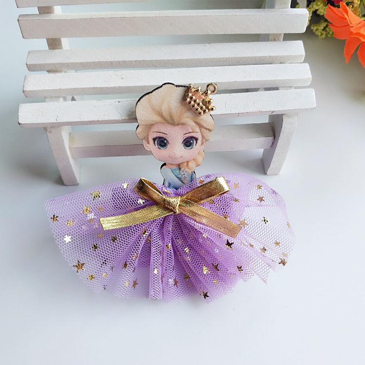 Kẹp tóc phối hình công chúa phong cách thời trang Hàn Quốc