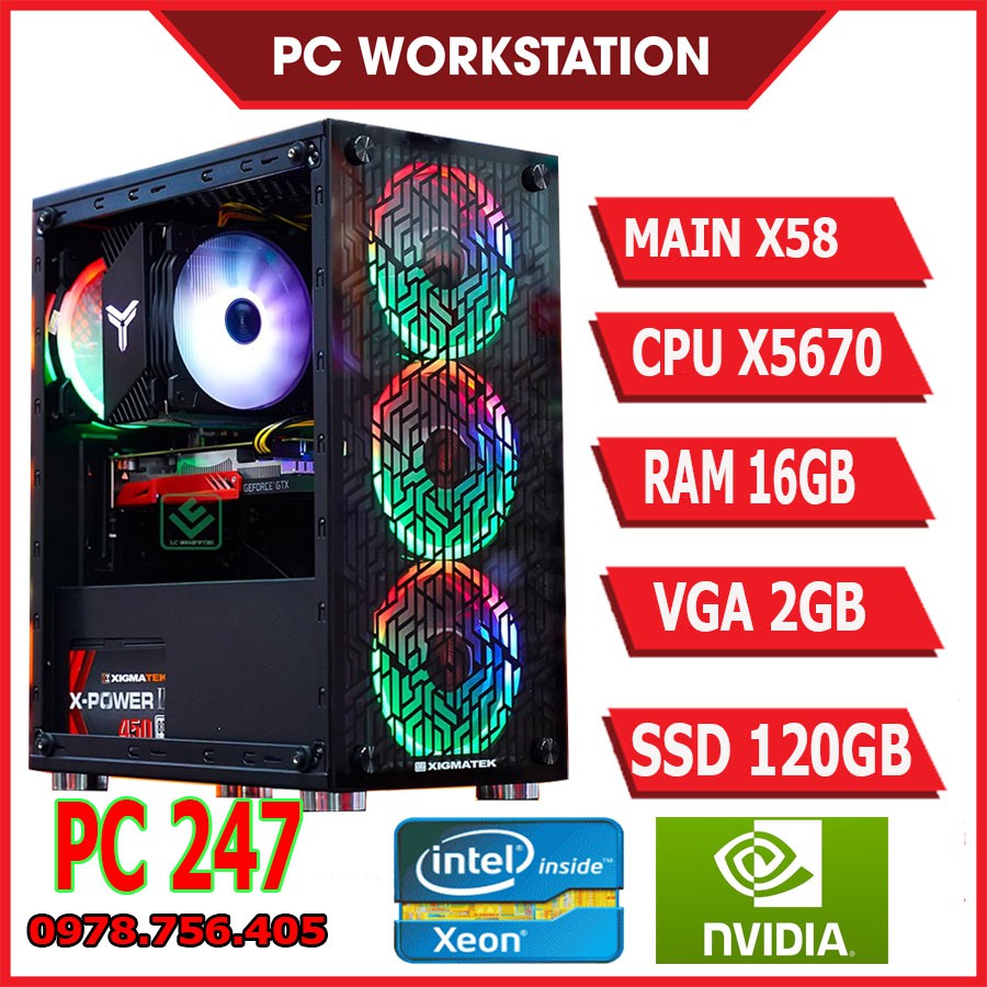 Thùng Máy Tính PC GAMING Chơi Game Online maxsting + QUÀ TẶNG KHỦNG