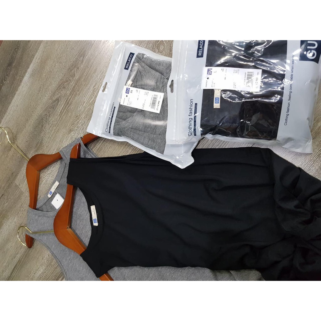 Váy thun dẻo không tay - chất thun cotton thấm mồ hôi khô thoáng