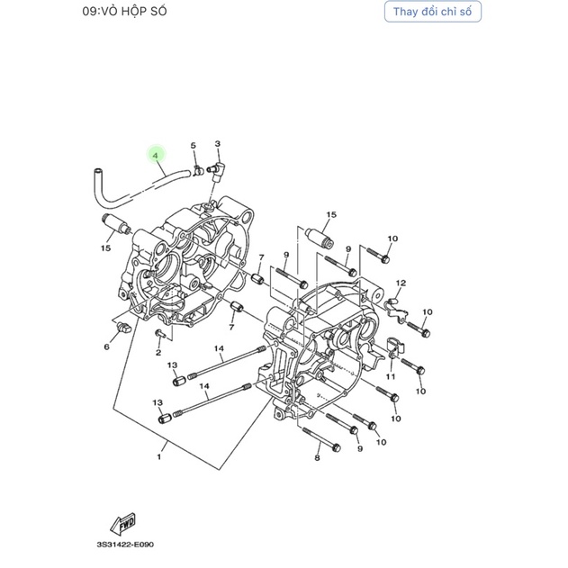 5VT-E1166-00 | Ống thông hơi Jupiter