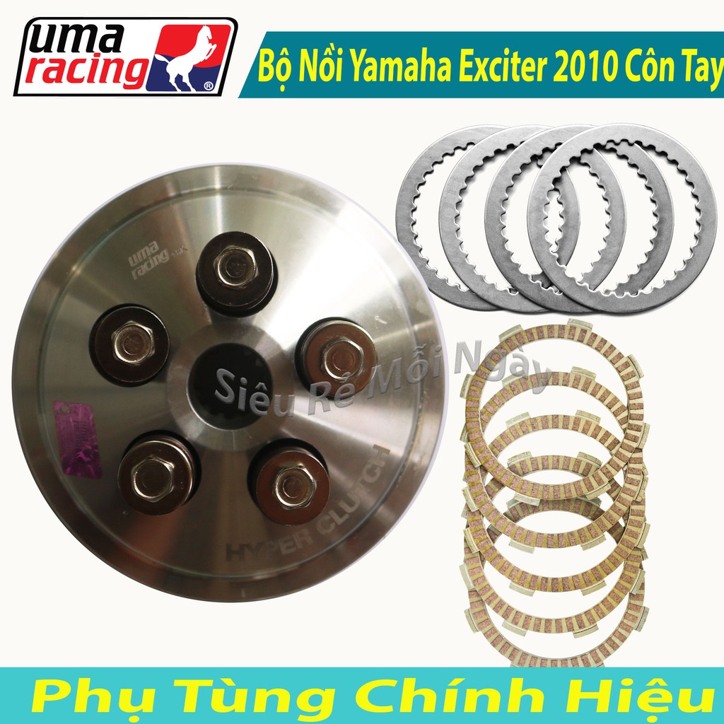 Full Nồi Độ Uma Racing 5 Lò Xo Dùng Cho Exciter 2010 Côn Tay