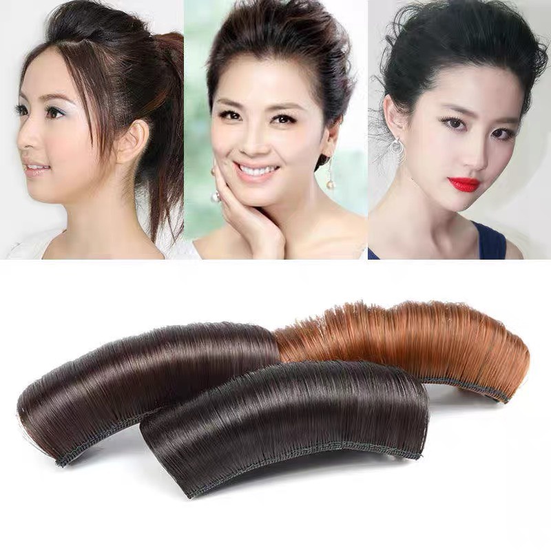 Độn phồng tóc mái giả mới hình thật