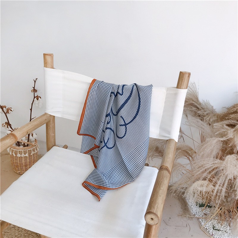 [FREESHIP TỪ 50K] Khăn lụa thắt nơ mẫu mới hàng đẹp 53x53cm