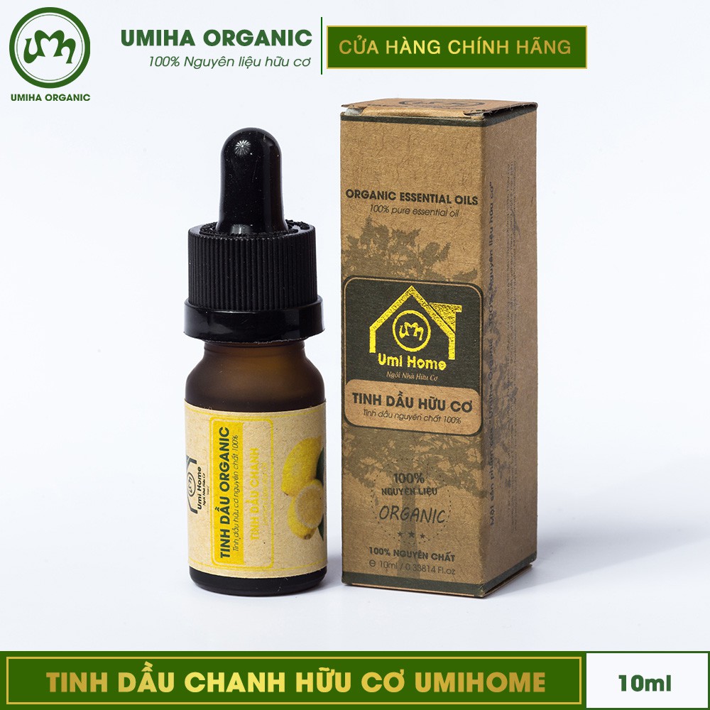 Tinh dầu Chanh hữu cơ UMIHA nguyên chất | Lemon Essential Oil 100% Organic 10ml